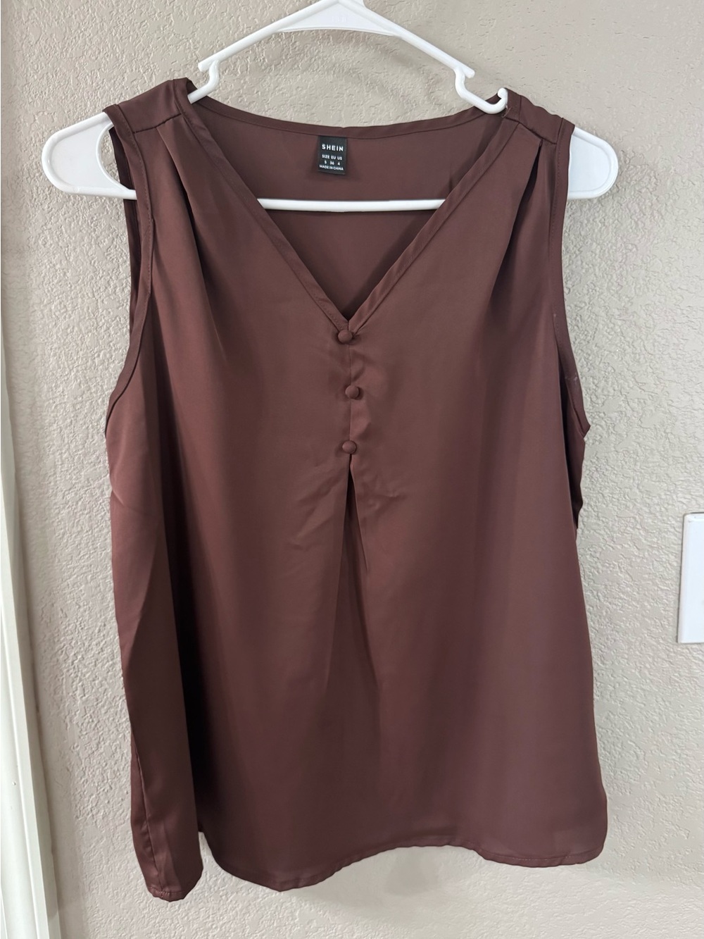 *BOGO* Chocolate Brown Sleeveless Blouse